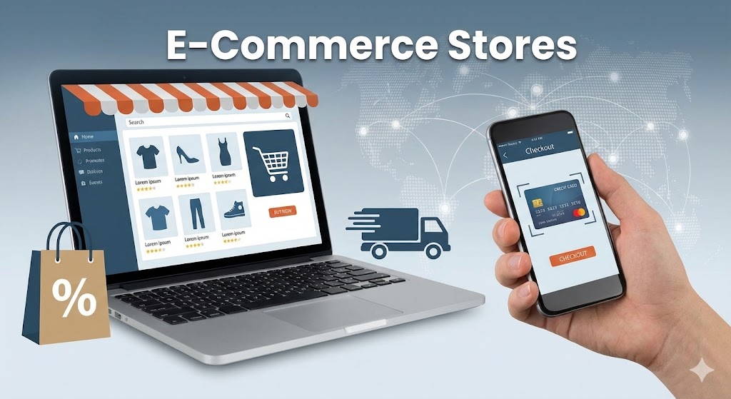 المتاجر الإلكترونية المتكاملة (E Commerce Stores)