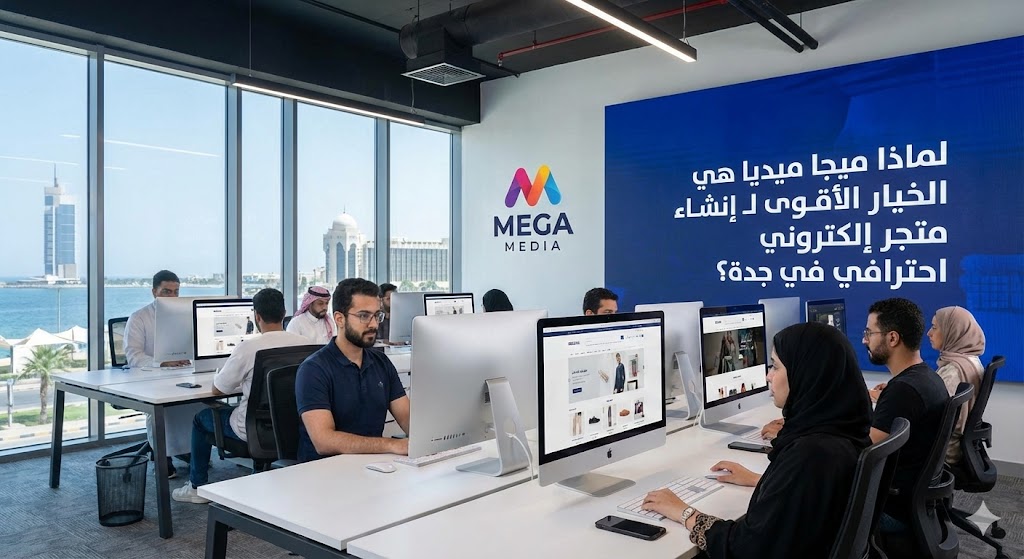 لماذا ميجا ميديا هي الخيار الأقوى لـ إنشاء متجر إلكتروني احترافي في جدة؟